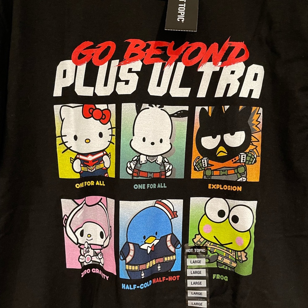 My Hero Academia Hello Kitty T-Shirt (Large)